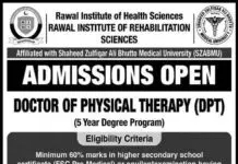 Rawal-Institute-of-Health-Sciences-Admission-2021