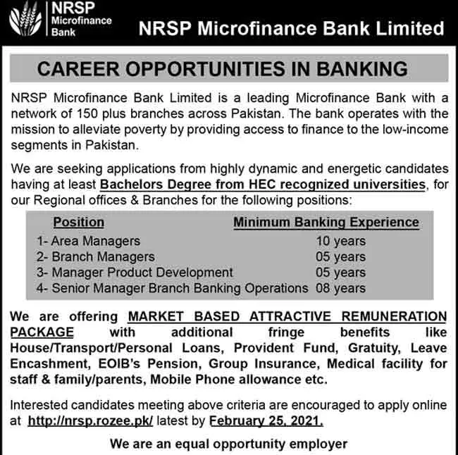 NRSP-Microfinance-Bank-Limited-Jobs-2021