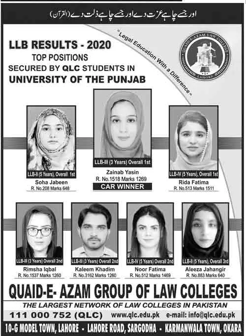 Quaid-e-Azam-Law-College-Admissions-2021
