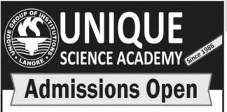 Unique-Science-Academy-Admission-2021