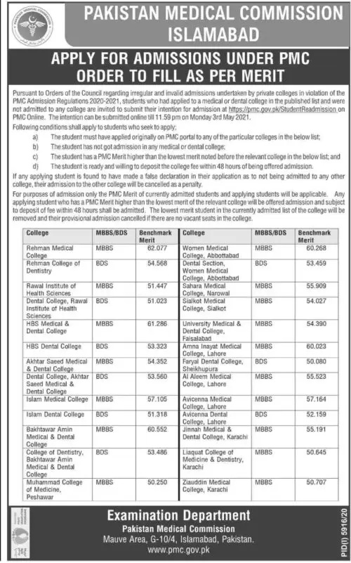 PMC-Merit-Based-Admission-2021