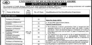 University-of-Health-Sciences-Lahore-Jobs-2021