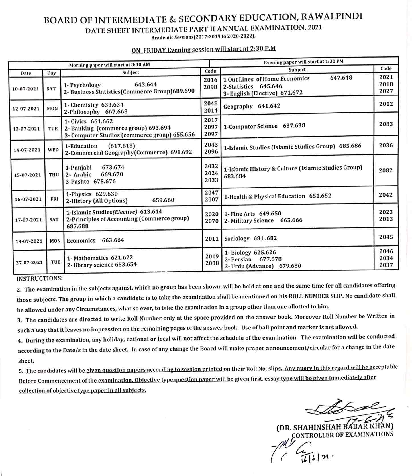 Bise-Rawalpindi-12th-Class-Date-Sheet-2024