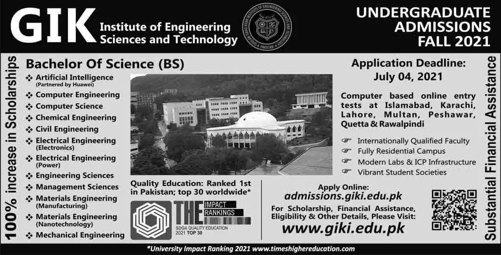 GIKI-Institute-Undergraduate-Admissions-2021