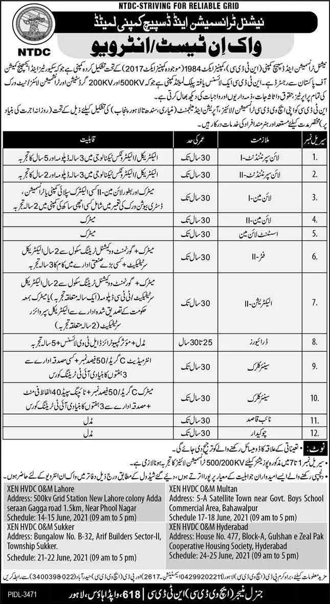 NTDC-Jobs-Advertisement-2021