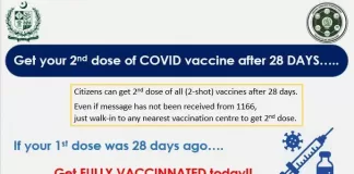 2nd Dose in Pakistan