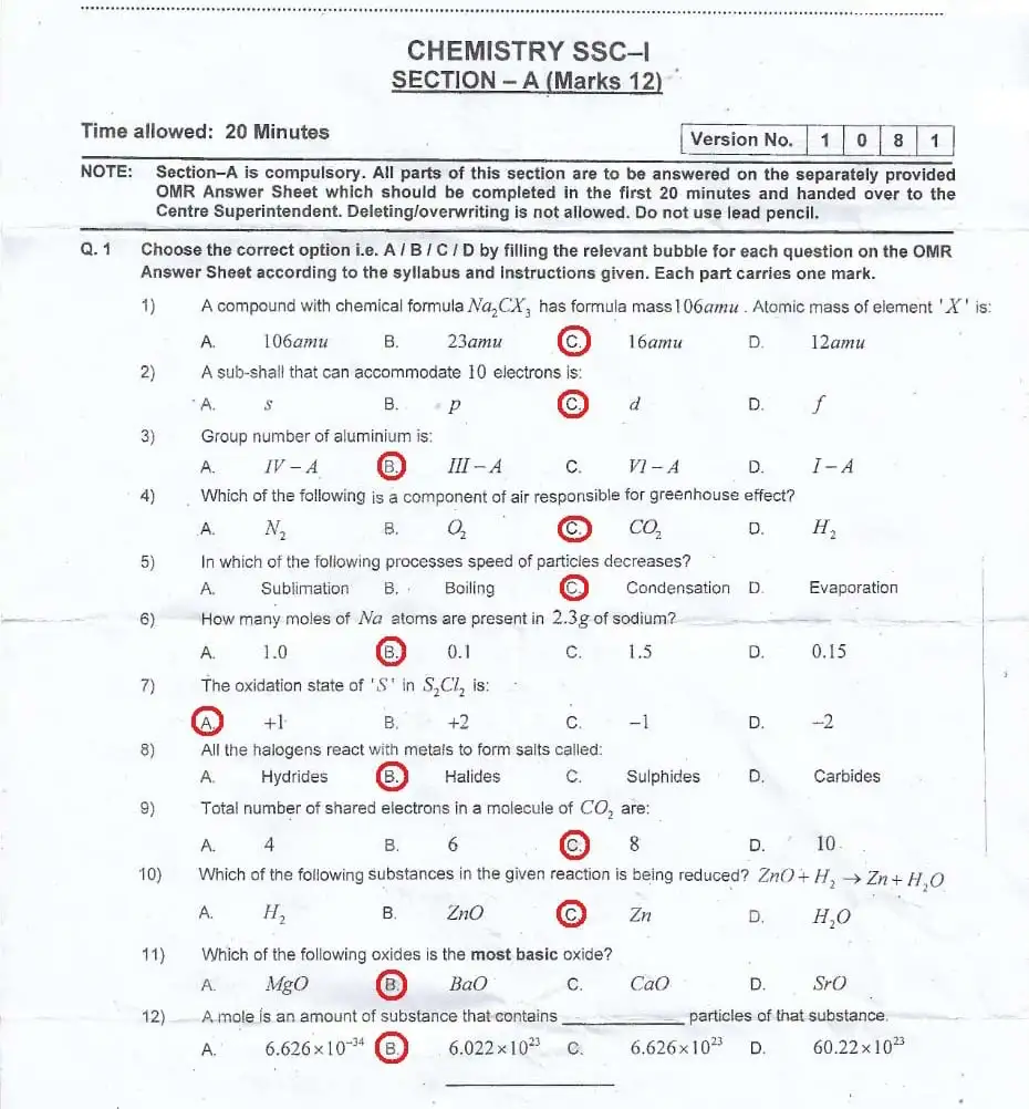 FBISE-Chemistry-9th-Class-Paper-2024