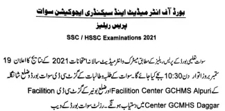 Bise Swat Board Matric Result 2023