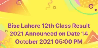 Bise Lahore 12th Class Result 2021