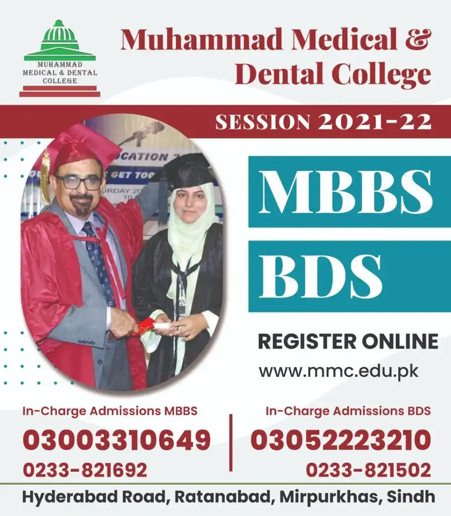 Muhammad Medical College Admission 2021