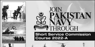 Join Pak Navy through Short Service Commission Course 2022