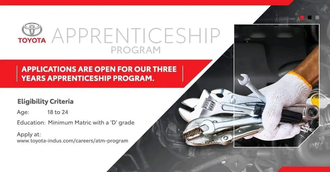 Toyota Indus Motor Apprenticeship 2024