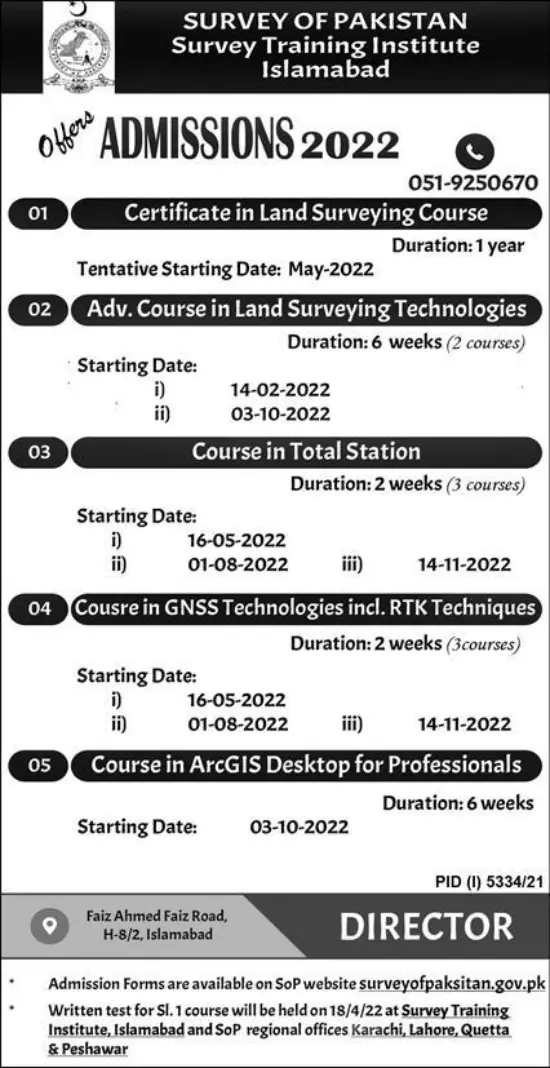 Survey Training Institute STI Islamabad