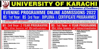 Karachi University Admission 2022