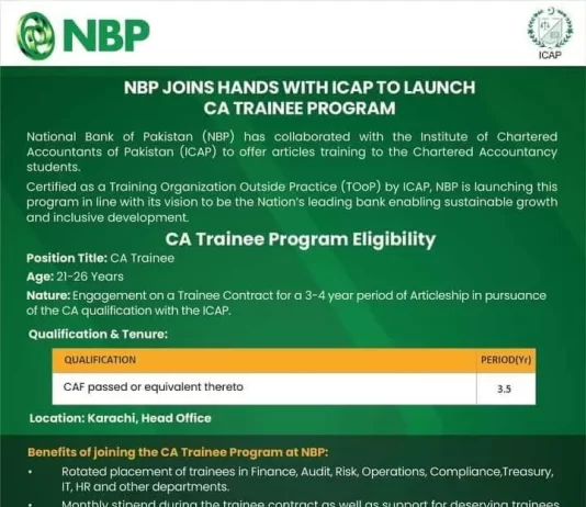 NBP CA Trainee Program 2022