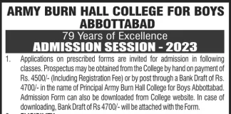Army Burn Hall Boys College abbottabad
