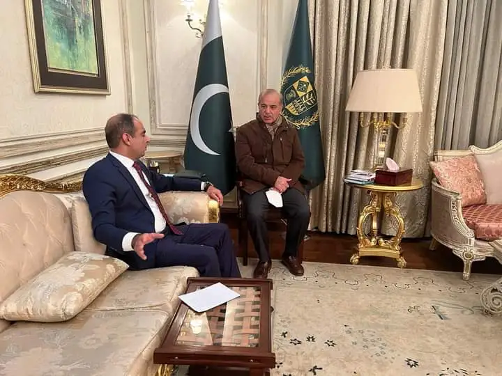 Qasim Ali Shah with Shahbaz Sharif