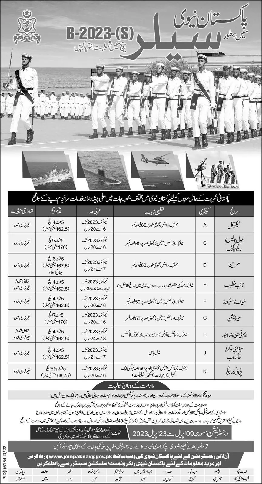 Join Pak Navy as Sailor B-2023