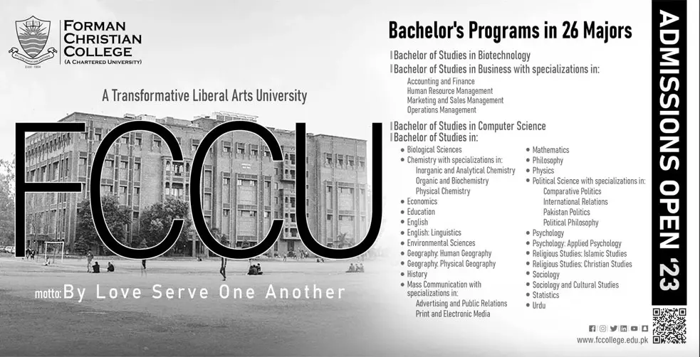 FC College Bachelor Admissions 2023