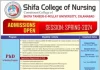 Shifa College of Nursing Admissions 2024 Merit List