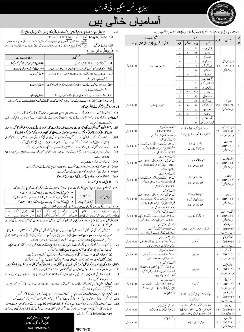 ASF Jobs 2023 Online Apply Airport