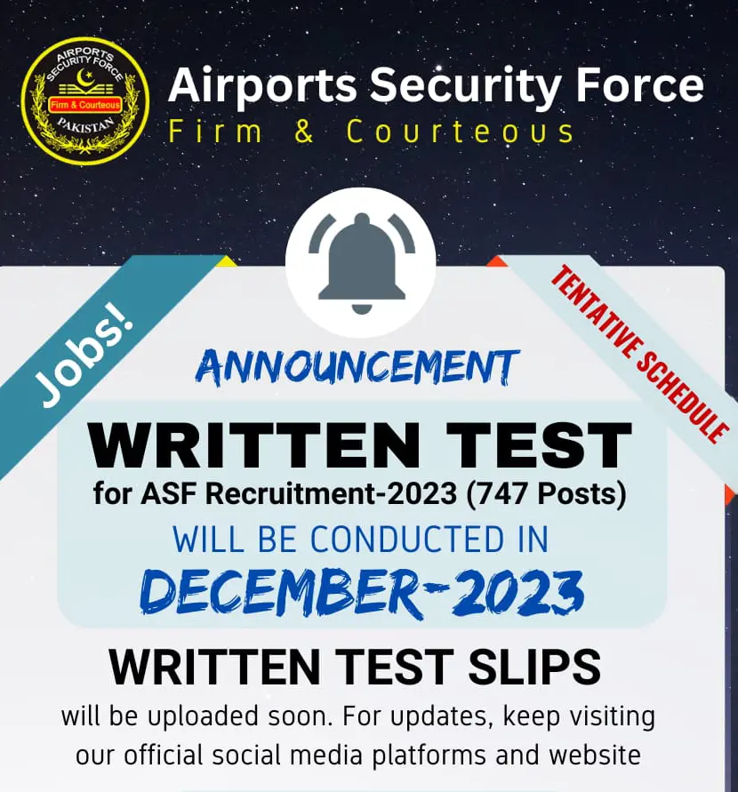 ASF Written Test Date