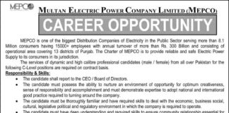 Multan Electric Power Company Jobs 2024 MEPCO