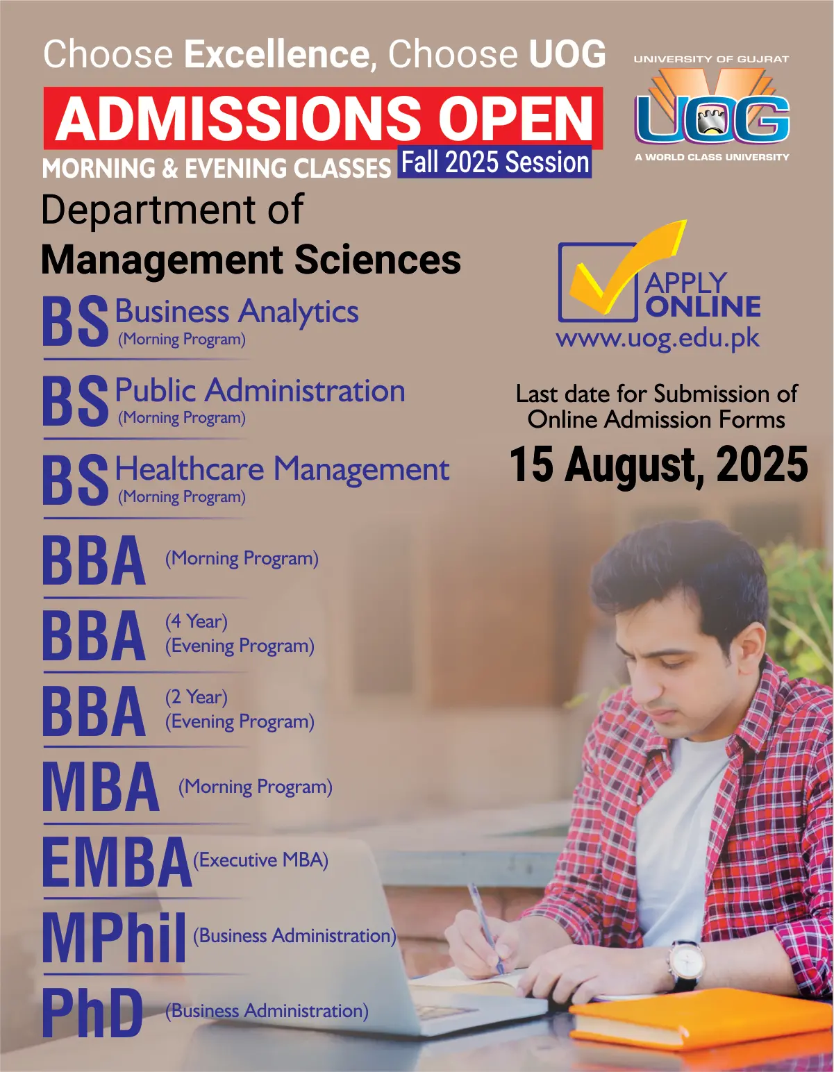 UOG Admission 2025