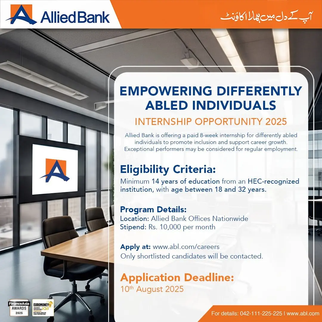 Allied bank internship Program 2025